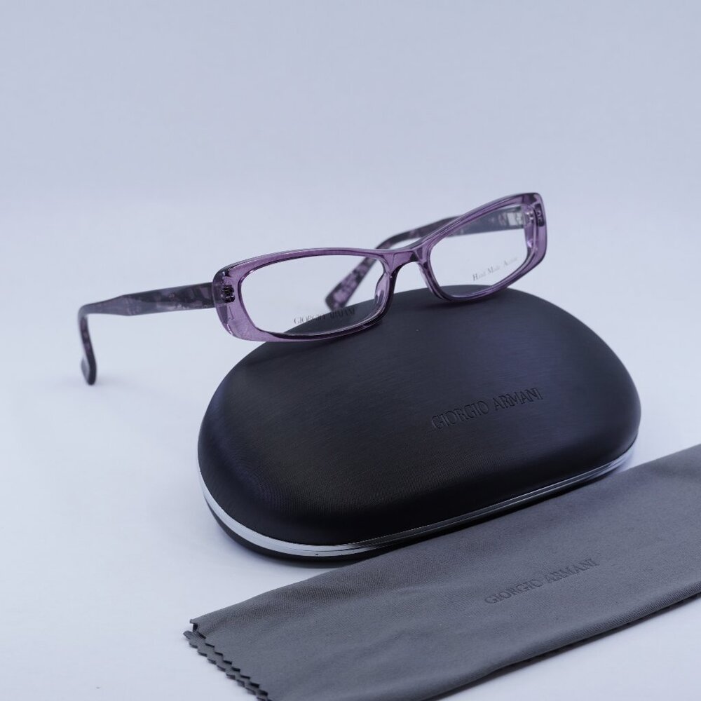 Giorgio Armani GA 647 NPB Rectangle Eyeglasses 51mm - Violet - Lowest Price!!